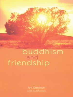 cover image of Buddhism and Friendship